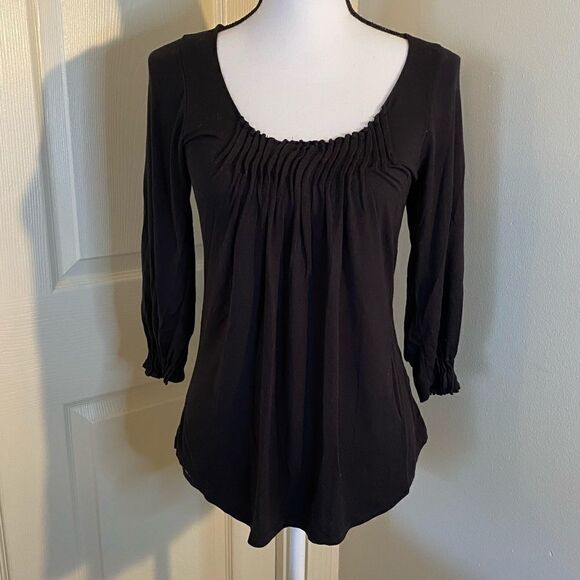 Bordeaux LA, XS, Long Sleeve black knit top - Picture 1 of 8